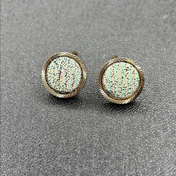 Other - Gold and Multicolor Round Earrings